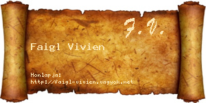 Faigl Vivien névjegykártya